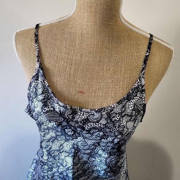Lacey floral Print Babydoll Chemise/Lingerie in size Large George - Picture 2 of 9
